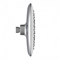 Vervangende hoofddouche • Hoekig • Chroom/Wit • 00438 • SCHÜTTE