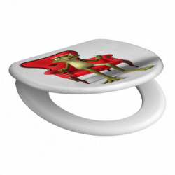 Siège WC FROG KING • plastique thermodurci • Avec abaissement automatique • SCHÜTTE