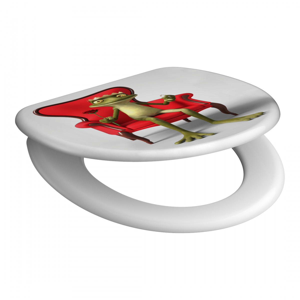 Siège WC FROG KING • plastique thermodurci • Avec abaissement automatique • SCHÜTTE