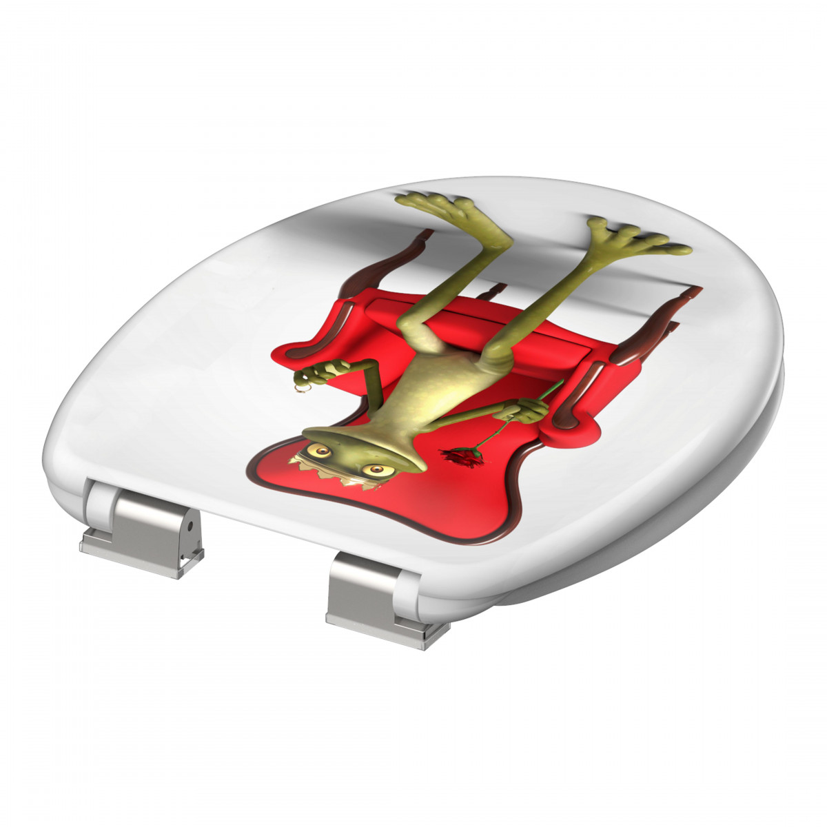 Siège WC FROG KING • plastique thermodurci • Avec abaissement automatique • SCHÜTTE