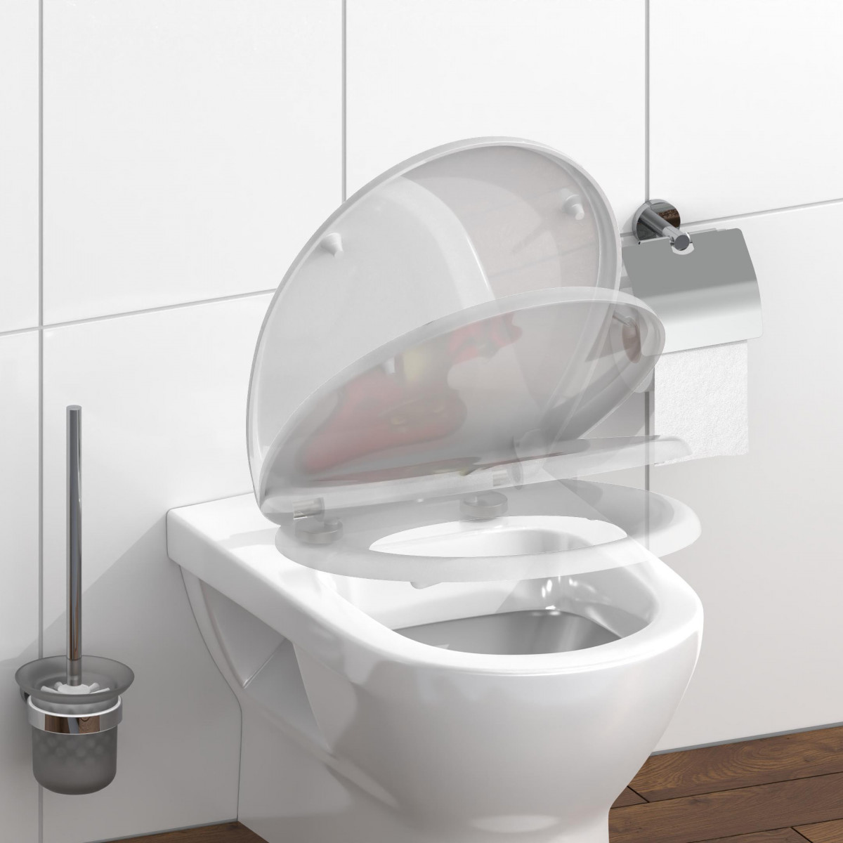 Siège WC FROG KING • plastique thermodurci • Avec abaissement automatique • SCHÜTTE