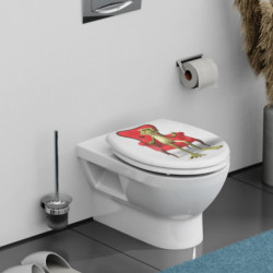 Siège WC FROG KING • plastique thermodurci • Avec abaissement automatique • SCHÜTTE