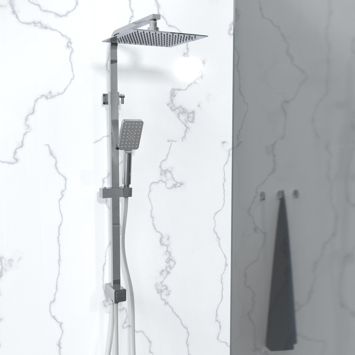 SILVER RAIN overhead shower set • chrome • SCHÜTTE