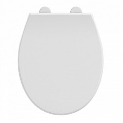 Abattant WC en Thermoplast WHITE PREMIUM, avec frein de chute et déclipsable