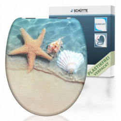 Siège WC BEACH • plastique thermodurci • Avec abaissement automatique • SCHÜTTE