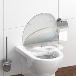 Siège WC BEACH • plastique thermodurci • Avec abaissement automatique • SCHÜTTE