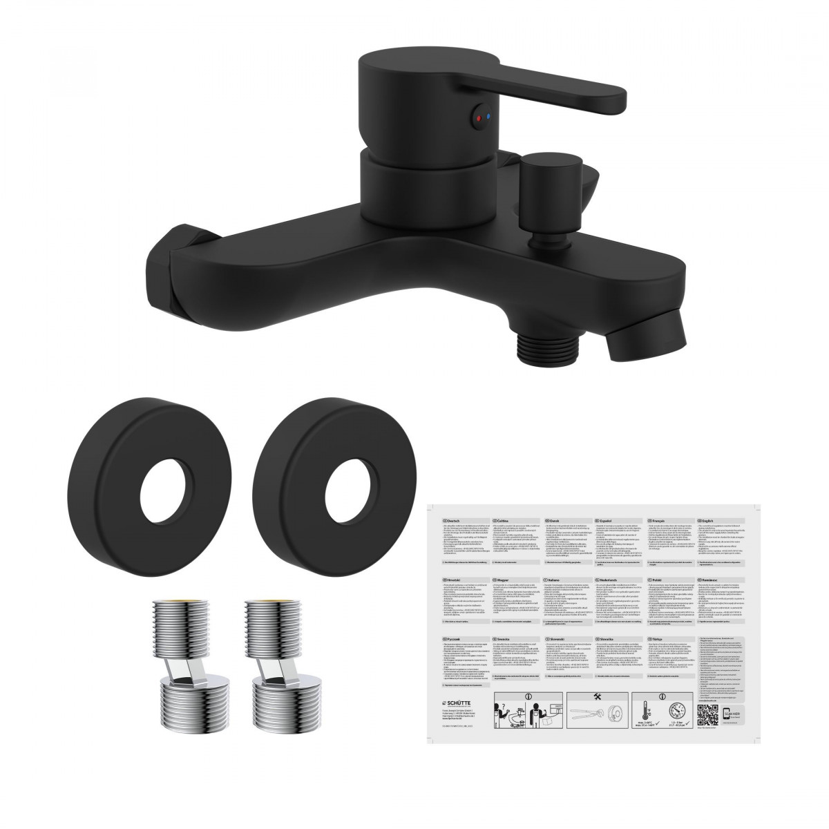 DENVER bath mixer • Black matt • SCHÜTTE