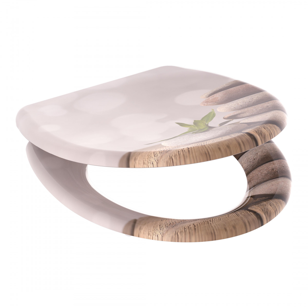 STONE PYRAMID WC seat • Duroplast • With soft-close mechanism • SCHÜTTE