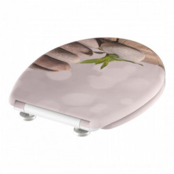 STONE PYRAMID WC seat • Duroplast • With soft-close mechanism • SCHÜTTE