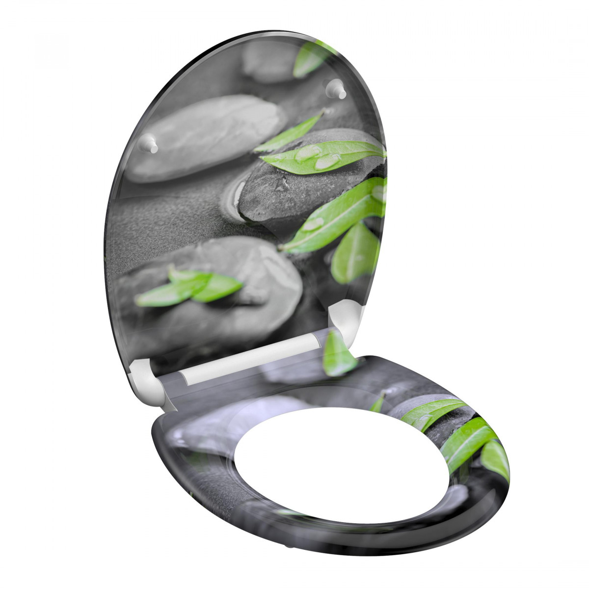 Siège WC STONE • plastique thermodurci • Avec abaissement automatique • SCHÜTTE