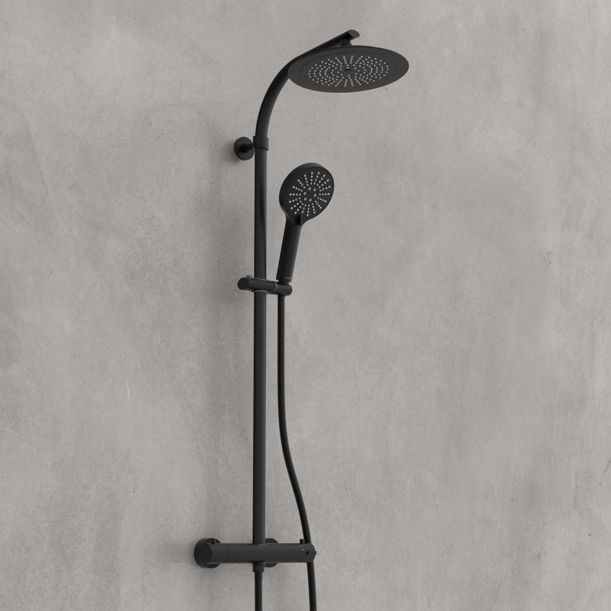 MADURA FRESH Douche à effet pluie • Noir mat • SCHÜTTE