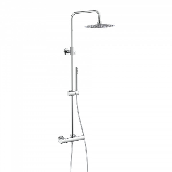 AQUADUCT overhead shower set • Thermostatic mixer • Chrome • SCHÜTTE