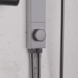 SCHÜTTE Overhead shower set LA PALMA • Graphite matt • SCHÜTTE