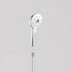 Acheter une pomme de douche en chrome blanc | Schütte