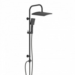 SCHÜTTE Overhead shower set MALLORCA • Black matt • SCHÜTTE