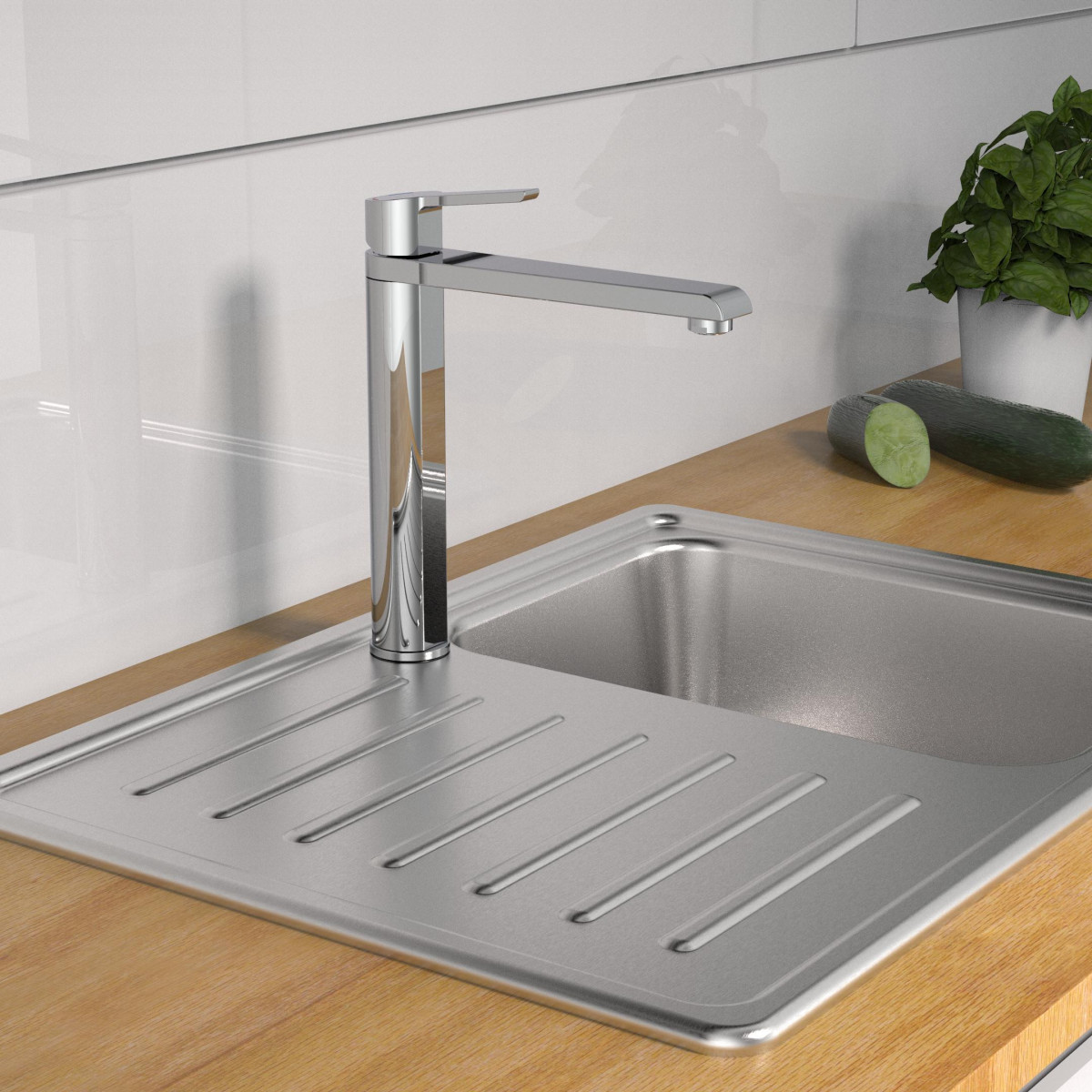 VITA sink mixer with SLC aerator • chrome • SCHÜTTE