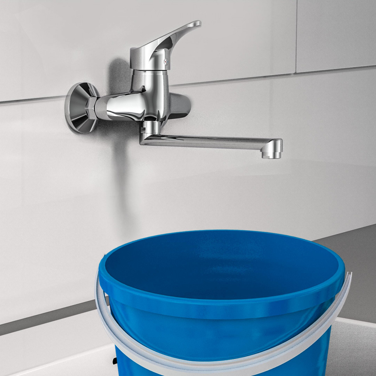 ATTICA wall-mounted sink mixer • chrome • SCHÜTTE