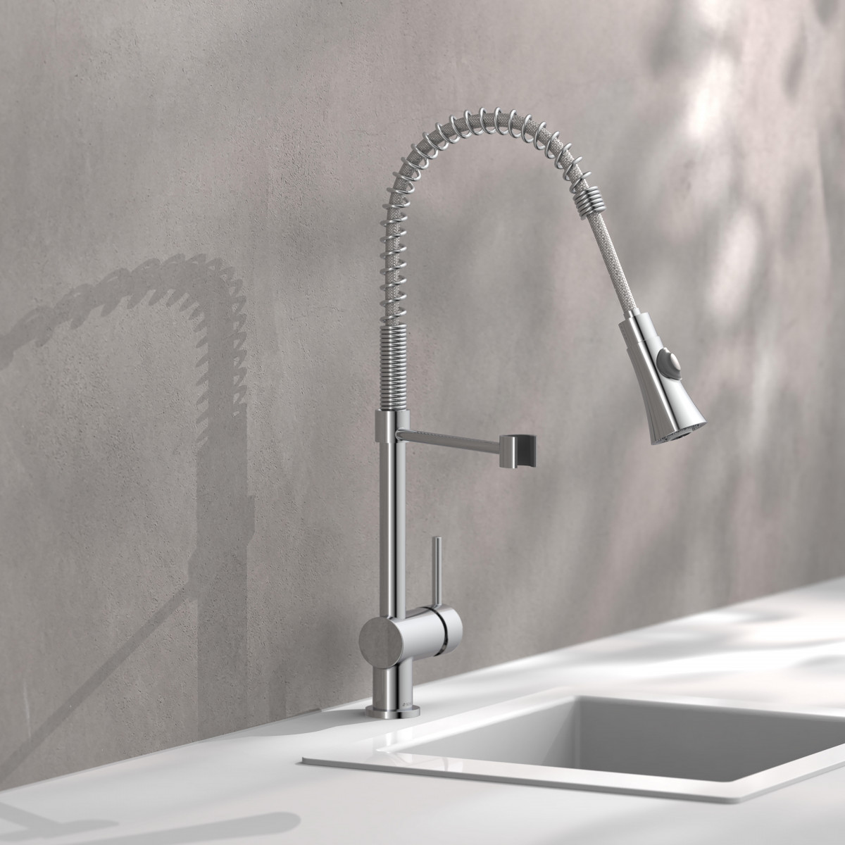 CORNWALL Spiral spring sink mixer • chrome • SCHÜTTE