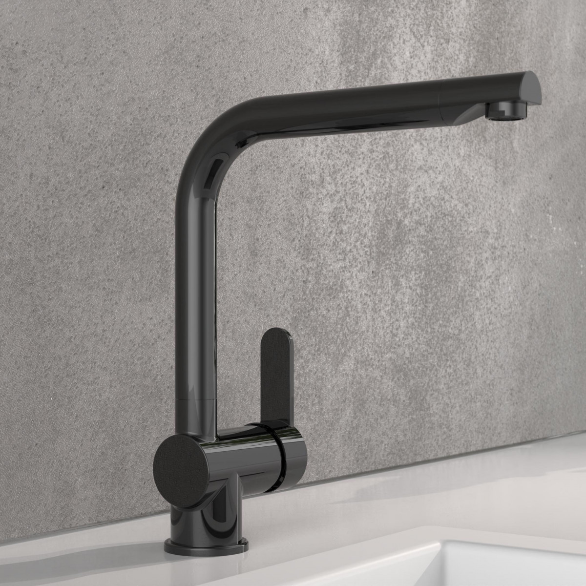 RIO sink mixer • Graphite high gloss • SCHÜTTE