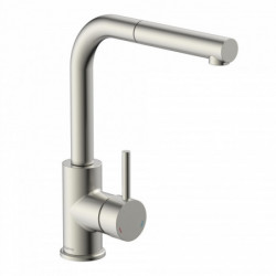 VITAL sensor sink mixer • stainless steel look • SCHÜTTE