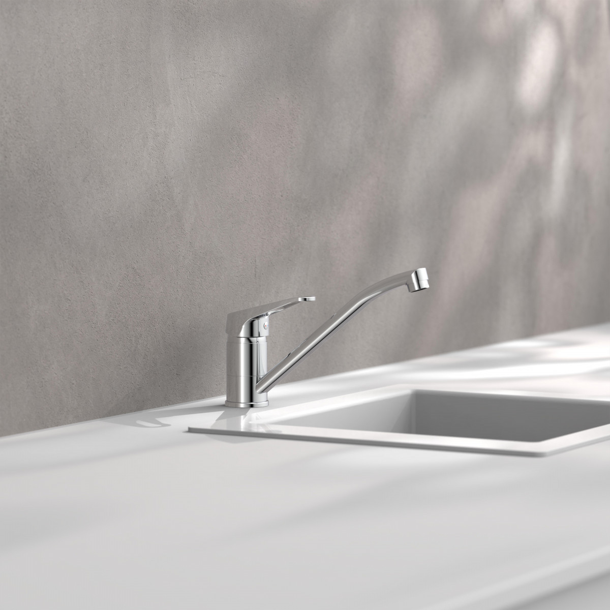 TASSONI sink mixer • chrome • low pressure • SCHÜTTE