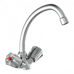 DUO MIX II Mitigeur d'évier • Chrome • Basse pression • SCHÜTTE