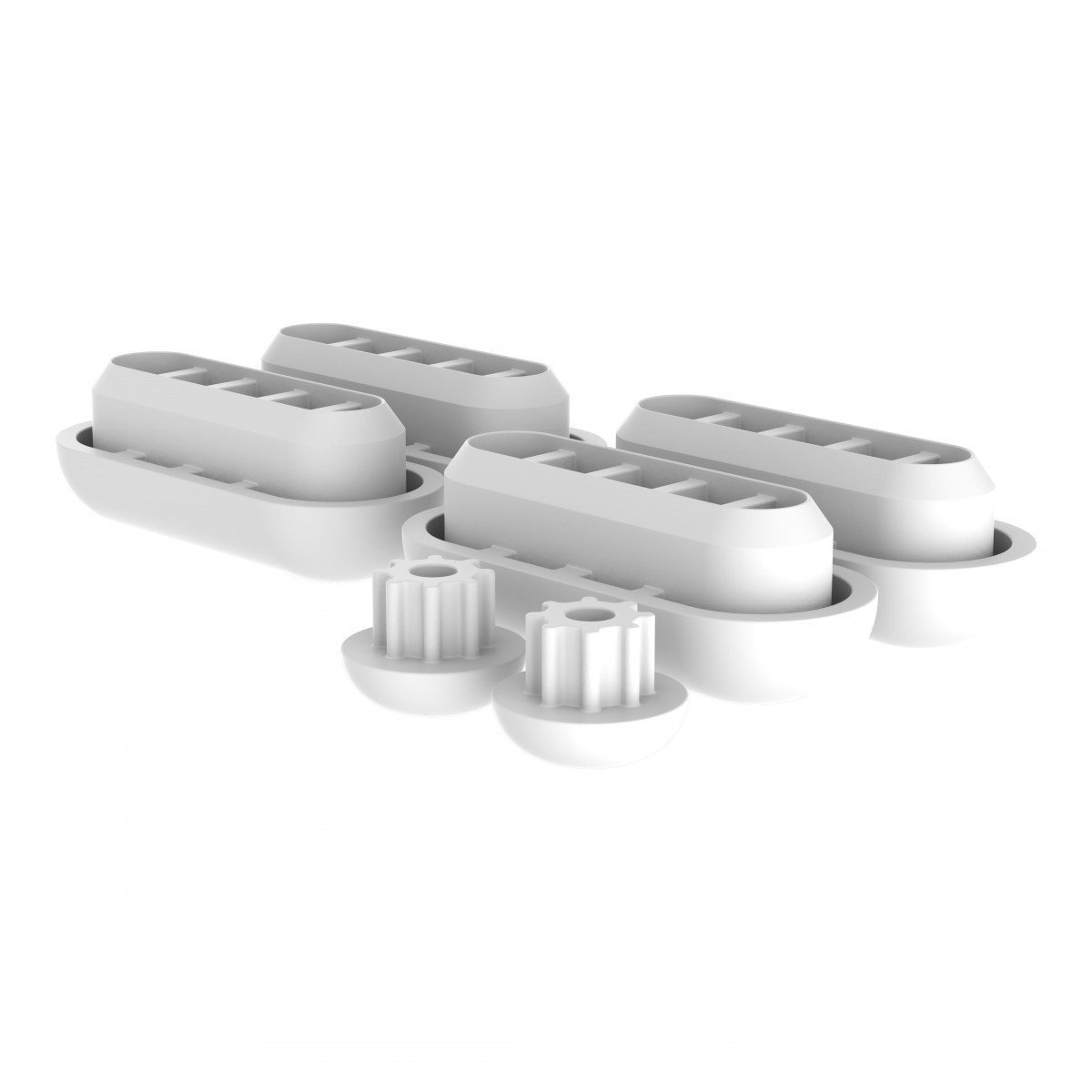 Vervangingsbumper voor Duroplast toiletzitting • Wit • 01758 • SCHÜTTE