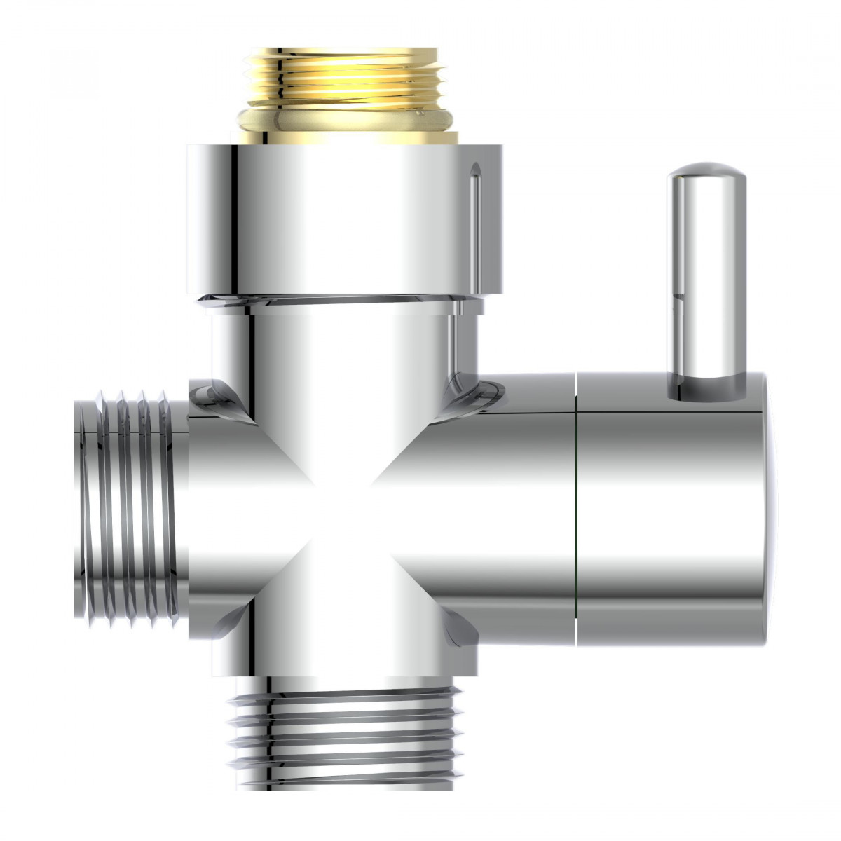 Inverseur rotatif de rechange pour les ensembles de douche au plafond • chrome • 00873