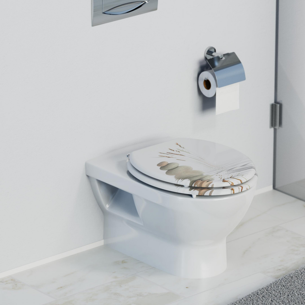 WC seat BALANCE • MDF • With soft-close mechanism • SCHÜTTE