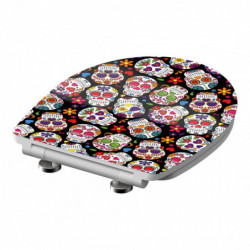 HG WC-zitting CRAZY SKULL • Duroplast • Soft-close mechanisme • SCHÜTTE