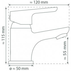 VICO wastafelmengkraan • chroom • SCHÜTTE