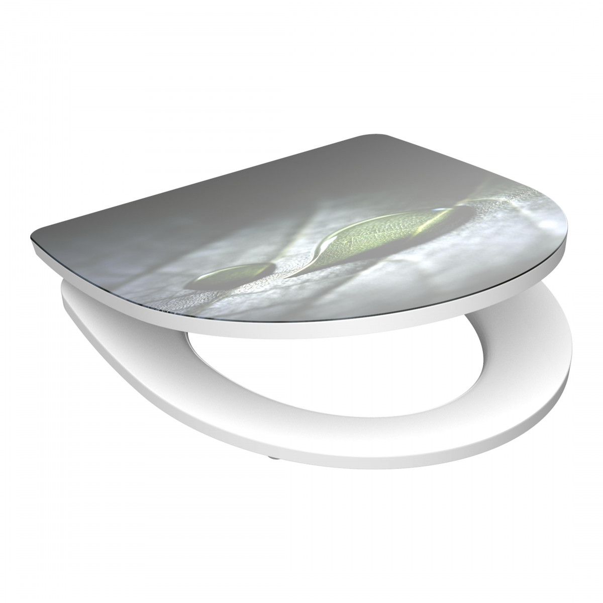 HG Siège WC RAINDROP • plastique thermodurcissable • Avec abaissement automatique • SCHÜTTE