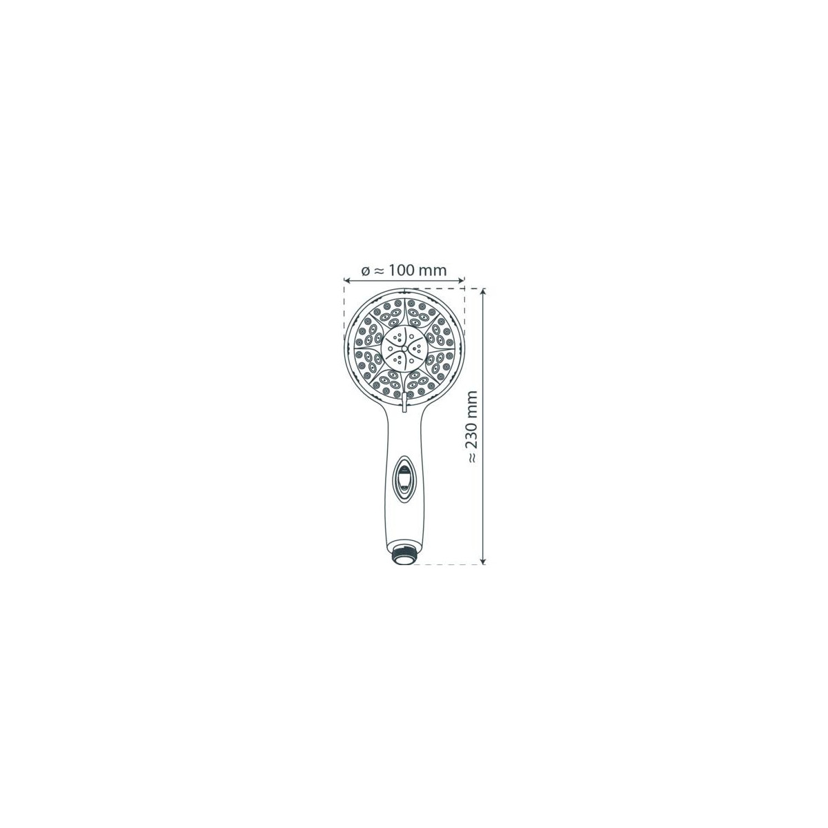 AQUA 2 SAVE handdouche • chroom • SCHÜTTE