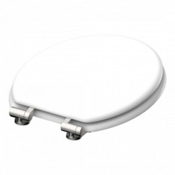 Siège WC WHITE à noyau en bois • abaissement automatique • SCHÜTTE