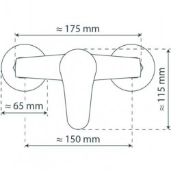 TESSA douchemengkraan • chroom • SCHÜTTE
