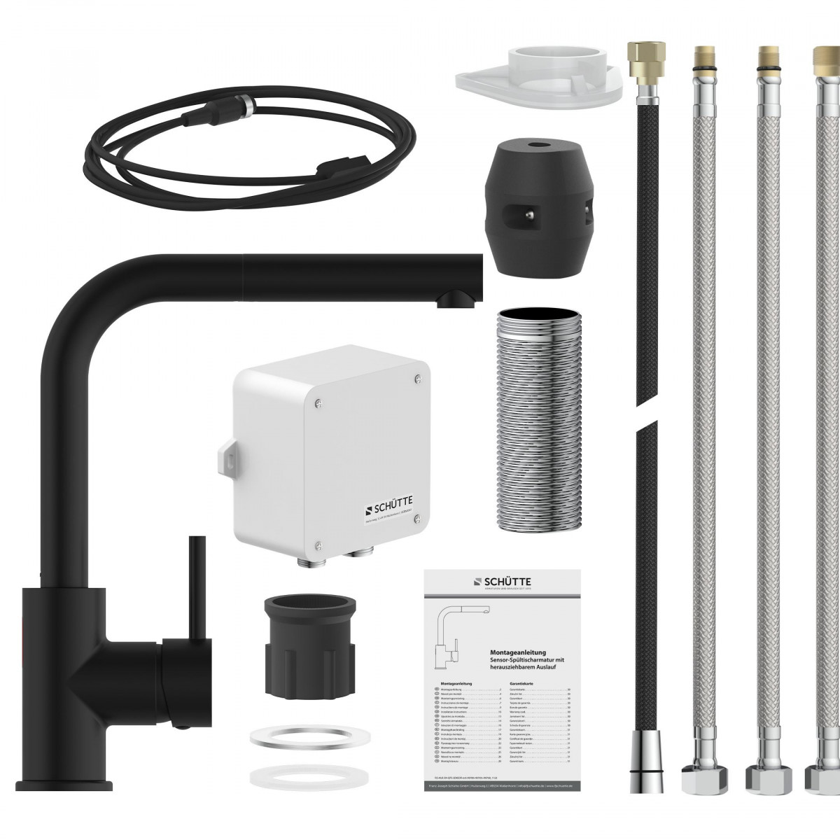 VITAL Sensor wastafelmengkraan • Zwart mat • SCHÜTTE