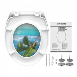 Siège WC CARRIBEAN • Duroplast • Avec abaissement automatique • SCHÜTTE