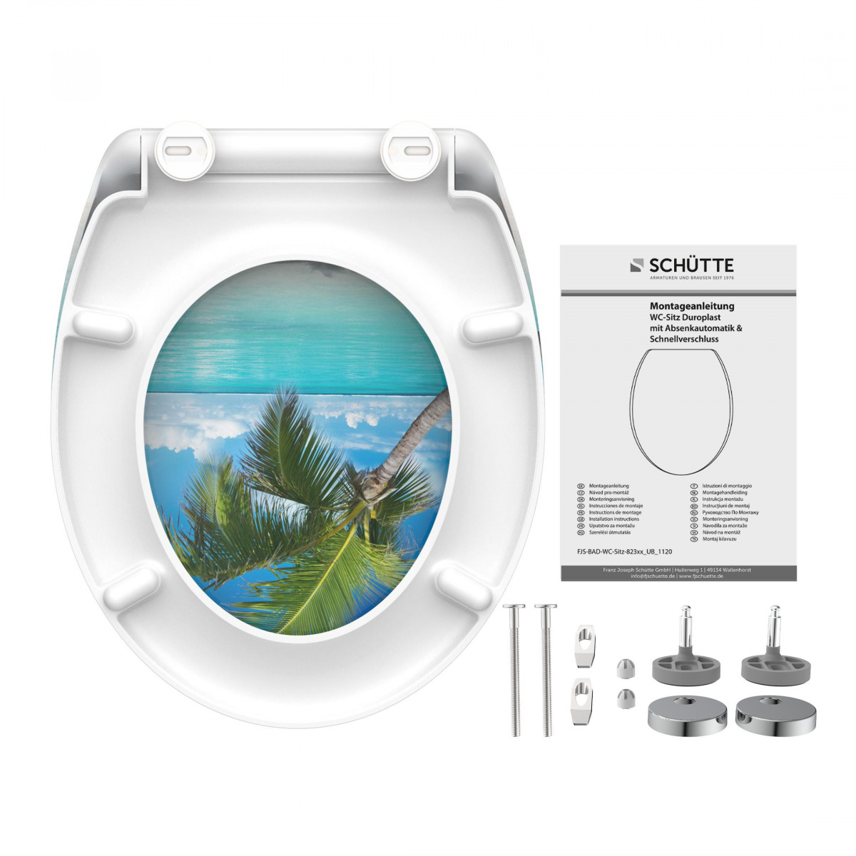 Siège WC CARRIBEAN • Duroplast • Avec abaissement automatique • SCHÜTTE