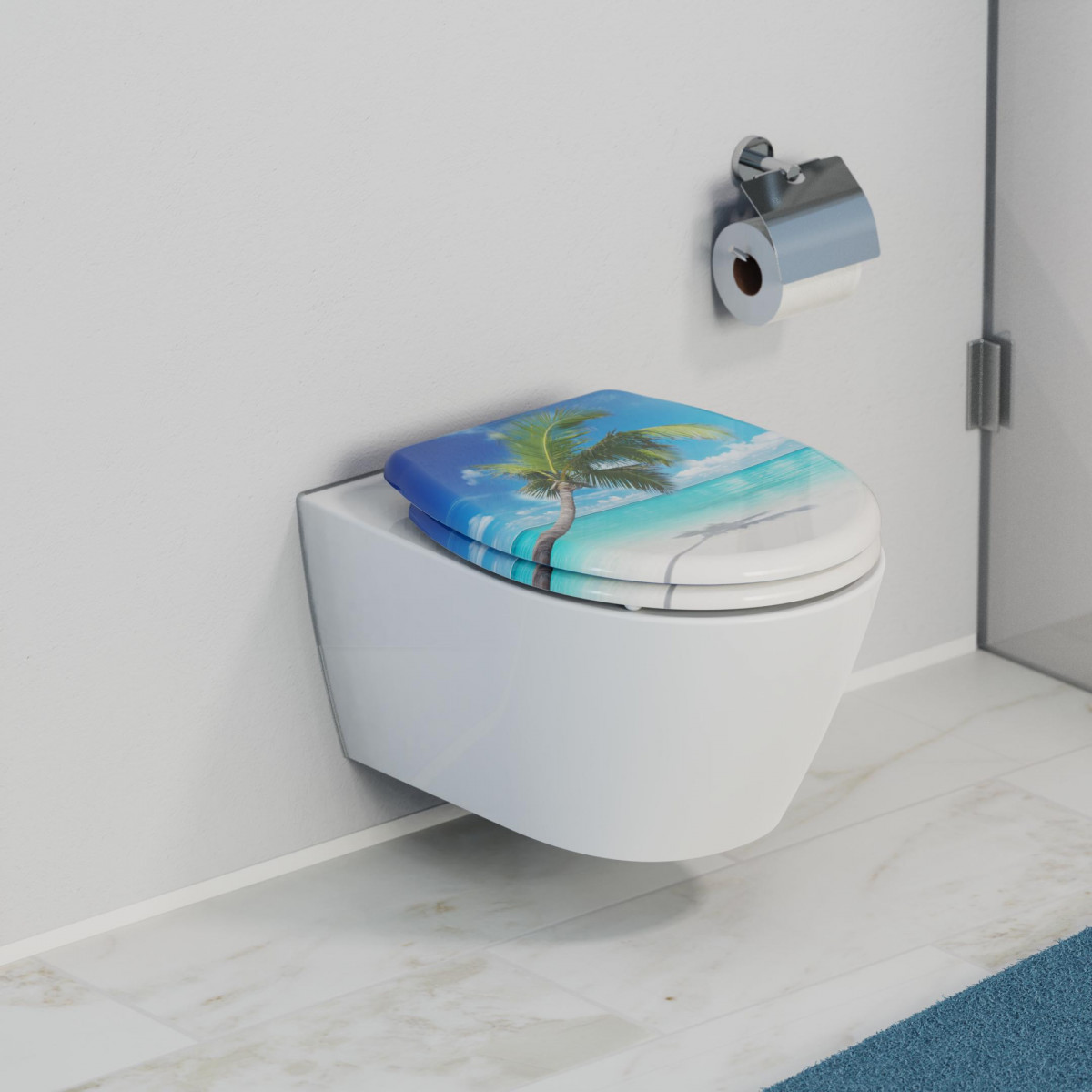 Siège WC CARRIBEAN • Duroplast • Avec abaissement automatique • SCHÜTTE