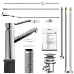 CORNWALL basin mixer • Chrome • Low pressure • SCHÜTTE