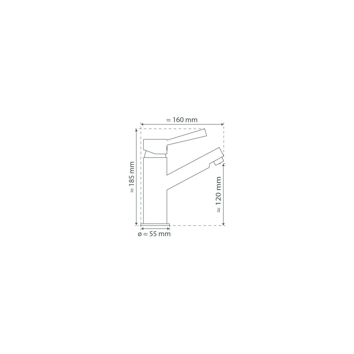 CORNWALL basin mixer • Chrome • Low pressure • SCHÜTTE