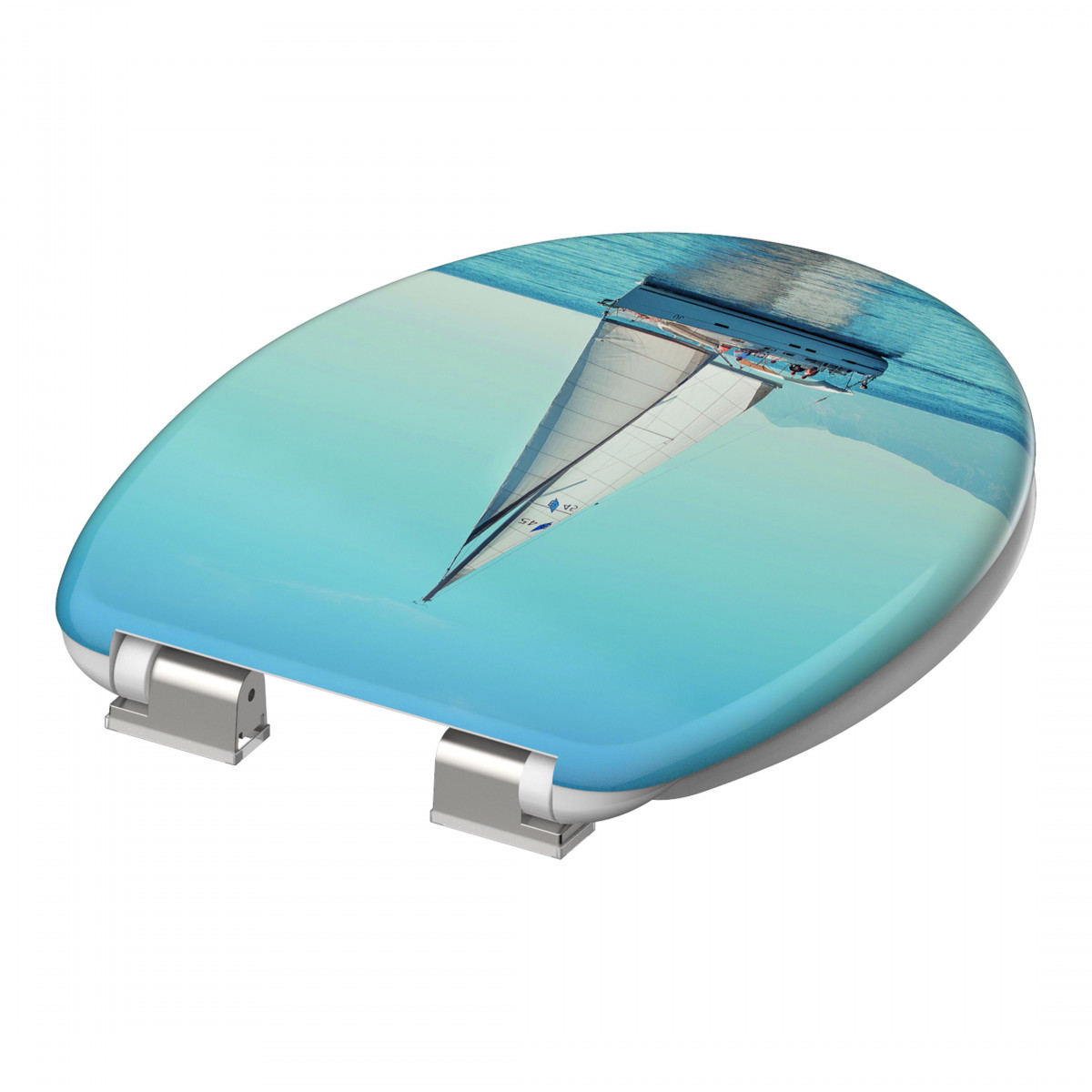 Siège WC SAILING • plastique thermodurci • Avec abaissement automatique • SCHÜTTE