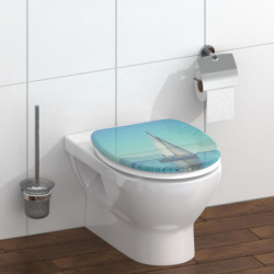 Siège WC SAILING • plastique thermodurci • Avec abaissement automatique • SCHÜTTE