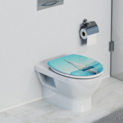 Siège WC SAILING • plastique thermodurci • Avec abaissement automatique • SCHÜTTE