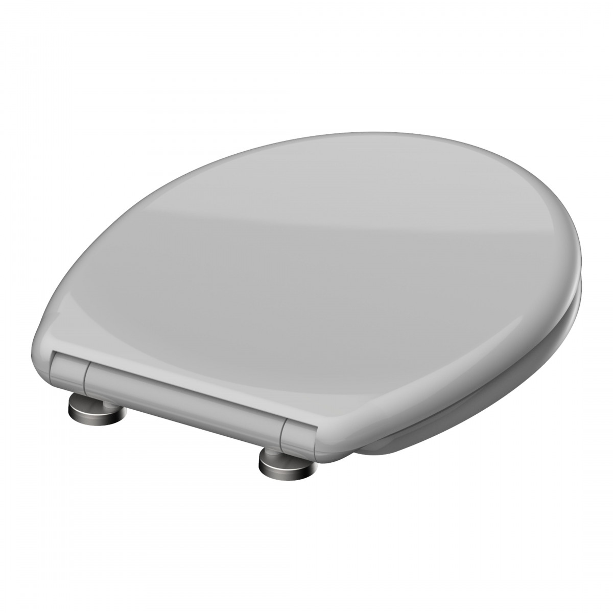 WC seat GREY • Duroplast • Soft-close mechanism • SCHÜTTE