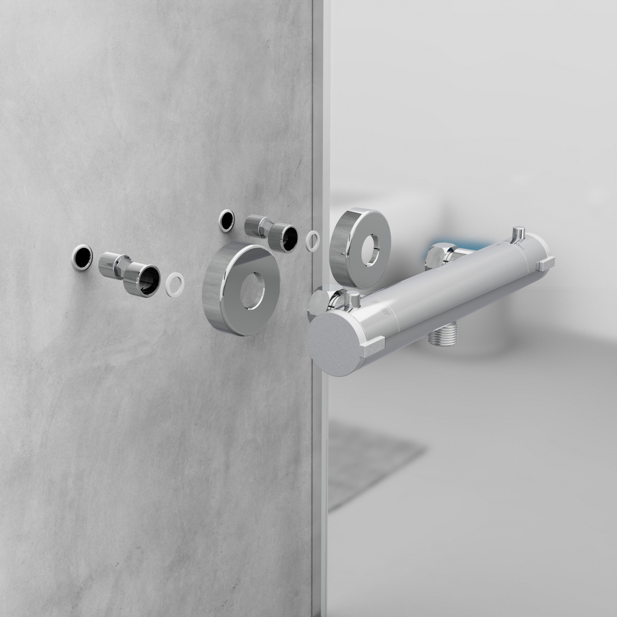 LONDON thermostatic shower mixer • chrome • SCHÜTTE