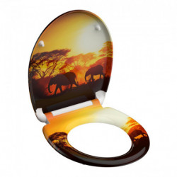 Siège WC AFRICA • plastique thermodurci • abaissement automatique • SCHÜTTE