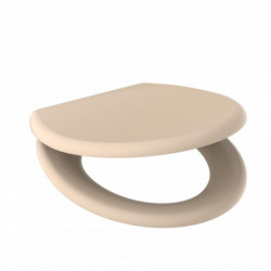Siège WC BEIGE • plastique thermodurci • Avec abaissement automatique • SCHÜTTE
