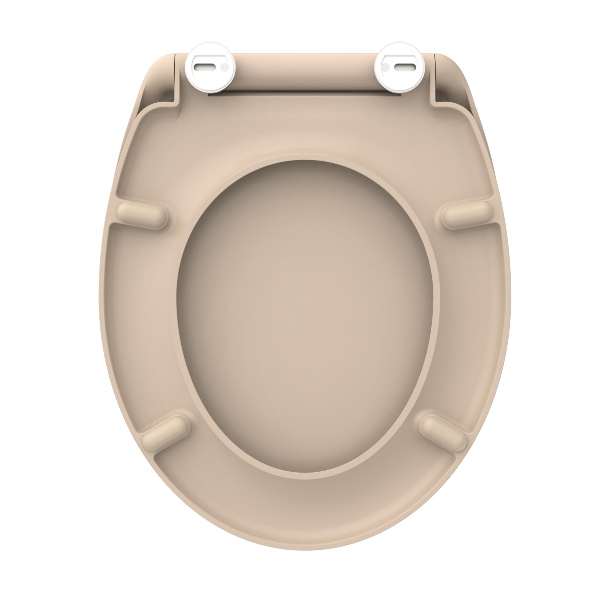 Siège WC BEIGE • plastique thermodurci • Avec abaissement automatique • SCHÜTTE