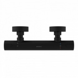 LOS ANGELES thermostatic shower mixer • Black matt • SCHÜTTE